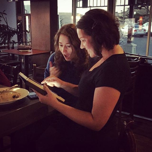 Look at those two happy faces we caught @puerto27sf picking a #wine w/ #invine! Thanks ladies! We think the #winelist at Puerto 27 is pretty special too!
